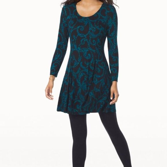 Soma Black and Blue Tunic Top - Picture 3 of 6